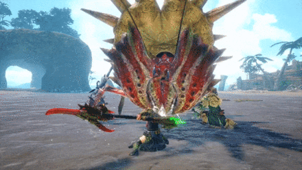 MH Rise Sunbreak - Daimyo Hermitaur Claw Flick