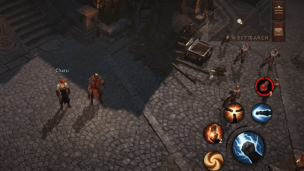 Follow Charsi to Rakkis Square