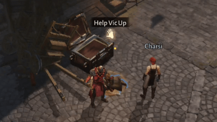 Help Vic Up Then Talk to Him