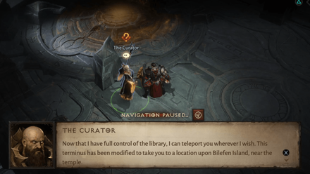 Speak to the Curator at the Terminus