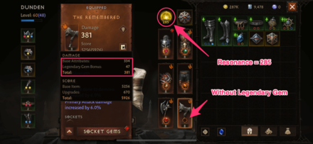 Legendary Gem Bonus Before