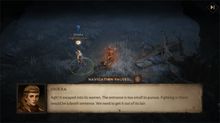 Diablo Immortal - Talk to Shikha