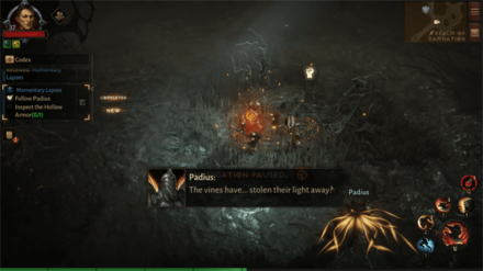 Diablo Immortal - Inspect the Hollow Armor