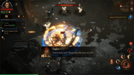 Diablo Immortal - Escort Vogen to the Tomb