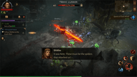 Diablo Immortal - Follow Shikha to the Arach Nest