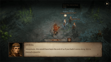 Diablo Immortal - Talk to Shikha