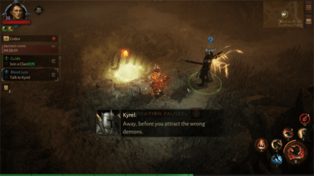 Diablo Immortal - Talk to Kyrel