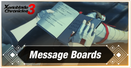 Xenoblade Chronicles 3 Message Boards