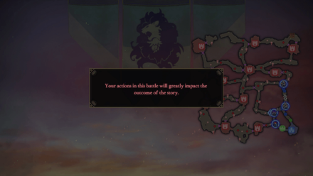 Fire Emblem Warriors Three Hopes - Your Actions in this Battle Message.png