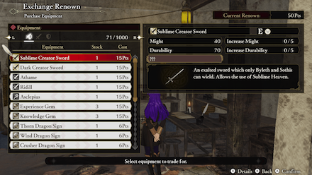 Fire Emblem Warriors Three Hopes - Post Game New Equipment.png