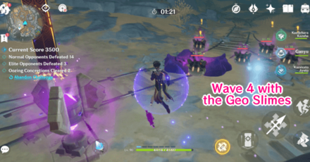 Genshin -  How to Get 4000 Points - Defeat Enemies Until Wave 4