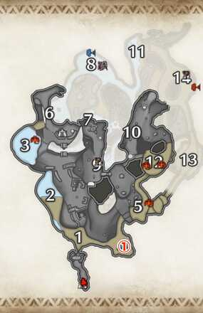 MH Rise Sunbreak - Marionette Spider Lava Caverns Location Upper