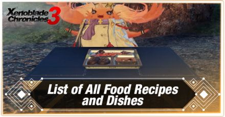 Xenoblade Chronicles 3 Food Recipes and Dishes