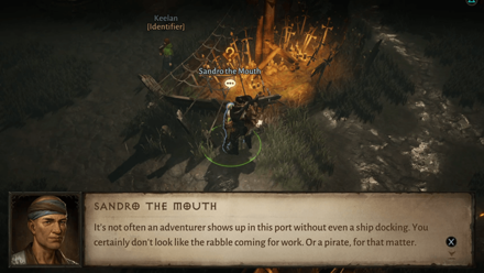 Welcome to the Jungle - Speak to Sandro the Mouth