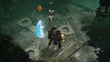 Overgrown Temple - Speak to Jin and Namari