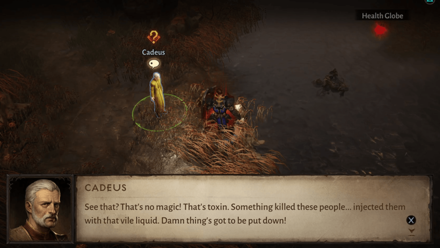 Among the Bodies - Speak to Caedus after Examining the Body