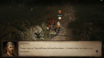 Heart of the Jungle - Speak to Watts Outside the Fetish Village