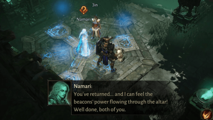 The Final Summoning - Speak to the Summoned Namari