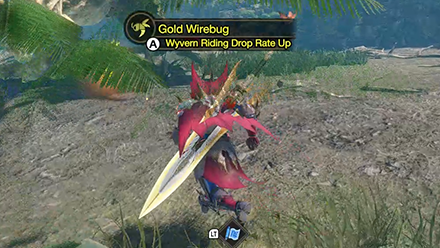 MH Rise Sunbreak - Morphed Wirebug Gold Wirebug