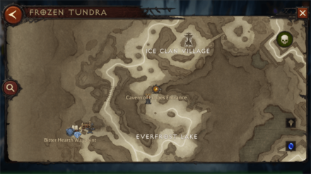 Diablo Immortal - Cavern of Echoes Map View