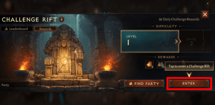 Enter Challenge Rift