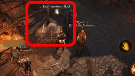 Examine Armor Rack