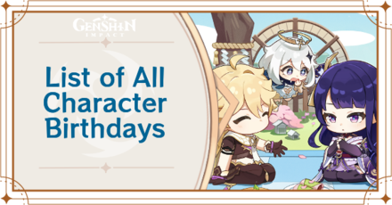 All upcoming Genshin Impact birthdays in 2023: Childe, Hu Tao, Yanfei and  other characters