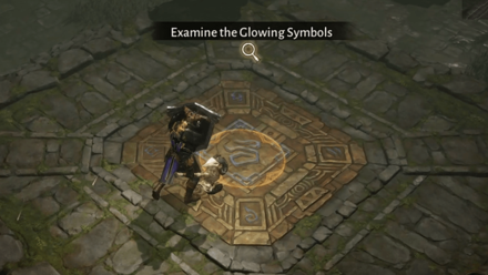 To the Arena - Examine the Glowing Shards