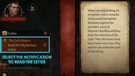 The Cycle Begins - Read the Mysterious Letter