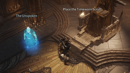The Cycle Begins - Place the Timeworn Scroll on the Altar