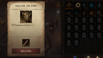 The Cycle Begins - Give the Timeworn Scroll to Kion