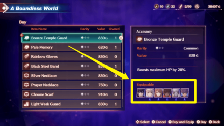 Xenoblade Chronicles 3 Equippable Characters