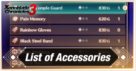 Xenoblade Chronicles 3 Accessories