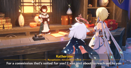 Genshin - A-Toymaking We Shall Go Quest 1 - Talk to Katheryne