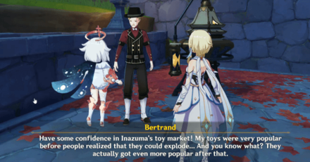Genshin - A-Toymaking We Shall Go Quest 1 - Find Bertrand in Ritou
