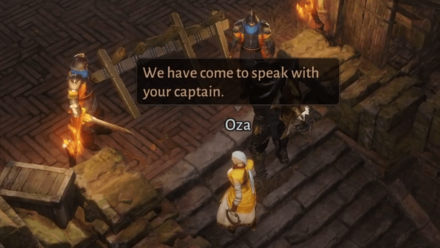 Into the Mountains - Have Oza Seek an Audience with the Captain