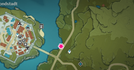 Genshin - Berry Location Mondstadt City