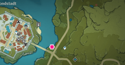 Genshin - Sunsettia Locations Mondstadt City