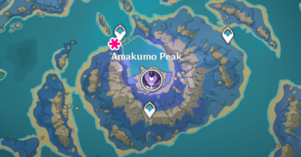 Genshin - Amakumo Fruit in Seirai Island Location