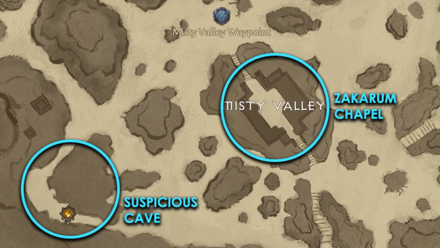 Suspicious Cave - Go to the Zakarum Chapel