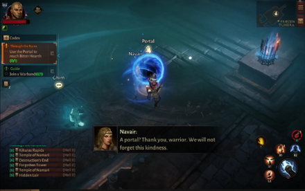 DI - use the portal to reach Bitter Hearth