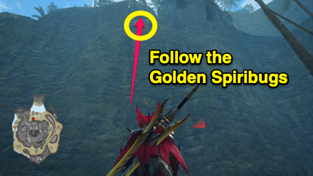 Sunbreak Jungle Sub Camp Follow the Golden Spiribugs.png