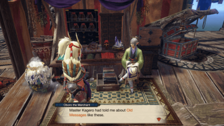 MH Rise Sunbreak - Merchant Oboro with Relic Records