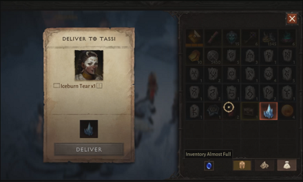 DI - give the Iceburn Tear to Tassi