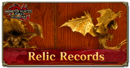 Monster Hunter Rise: Sunbreak Relic Records Banner