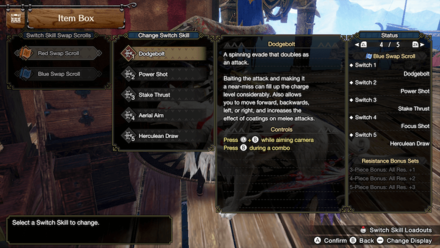 MH Rise Sunbreak - Five Switch Skill Slots