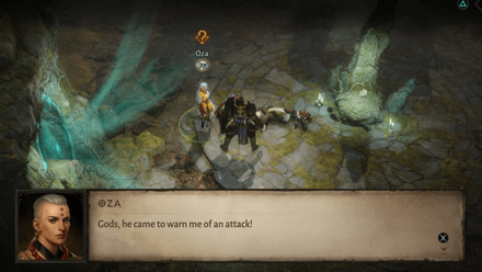 Monastery Crisis - Speak to Oza