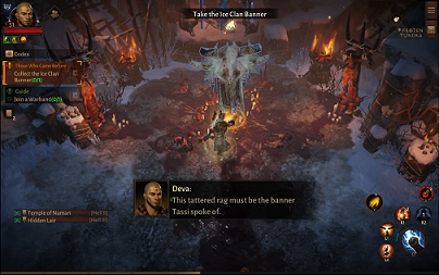 DI - collect the Ice Clan banner