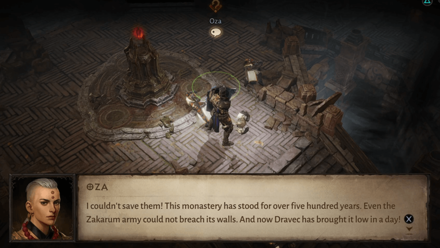 Take Back the Worldstone Shard - Speak to Oza