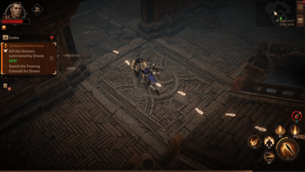 Take Back the Worldstone Shard - Go to the Training Grounds